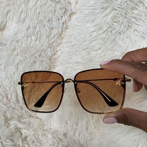 Gold rimmed sunglasses for sale